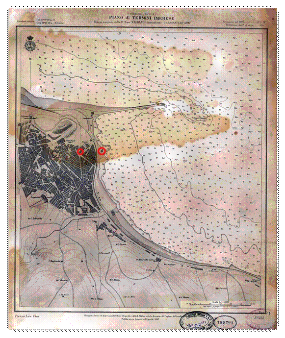 Descrizione: Descrizione: C:\Immagini\Immagini dal 2007\immagini 29\carta nautica Termini compressa.jpg